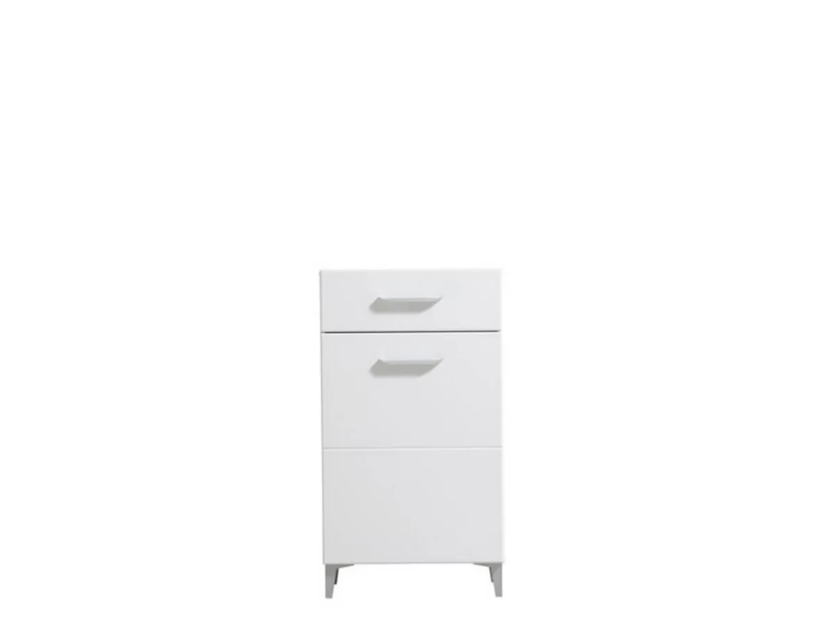Mobili Da Ingresso > Dmora Mobile da Ingresso 2 Ripiani un Cassetto 58x35x104.5h cm, Un'anta - Ossona Bianco