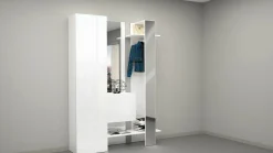 Mobile da ingresso da parete 2 ante bianco 140x190h cm - Arabelle
