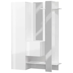 Mobile da ingresso da parete 2 ante bianco 140x190h cm - Arabelle