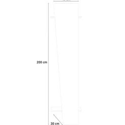 Mobile da ingresso da parete cemento 50x200h cm - Allinko