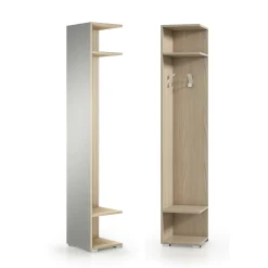 Ingresso > Dmora Mobile da ingresso Fornace, 35x37h195 cm, Olmo Marrone Olmo