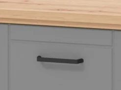 Mobile da Ingresso Grigio Marrone Rovere un Ripiano 2 Ante 103.5x41x47.5h cm, 2 Vani - Menfi
