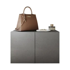 Mobili Da Ingresso > Dmora Mobile da Ingresso 2 Paia con Scarpiera 63x35x41h cm, 2 Ante - Scorrano Grigio