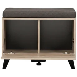 Mobili Da Ingresso > Dmora Mobile da Ingresso Marrone Rovere Nodi Beige 6 Paia 7 Ripiani 74x33x183h cm, Appendiabiti - Formigaro Beige, Marrone Rovere Nodi