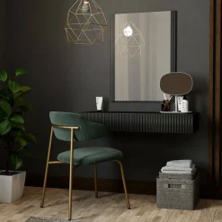 Consolle > Dmora Mobile da Ingresso Specchio Incluso Paia 80x42x97h cm, un Cassetto - Premolo Nero