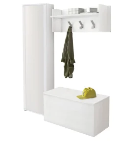 Mobile da ingresso sospeso 2 ante bianco 90x45h cm - Tanzanite