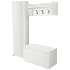 Mobile da ingresso sospeso 2 ante bianco 90x45h cm - Tanzanite