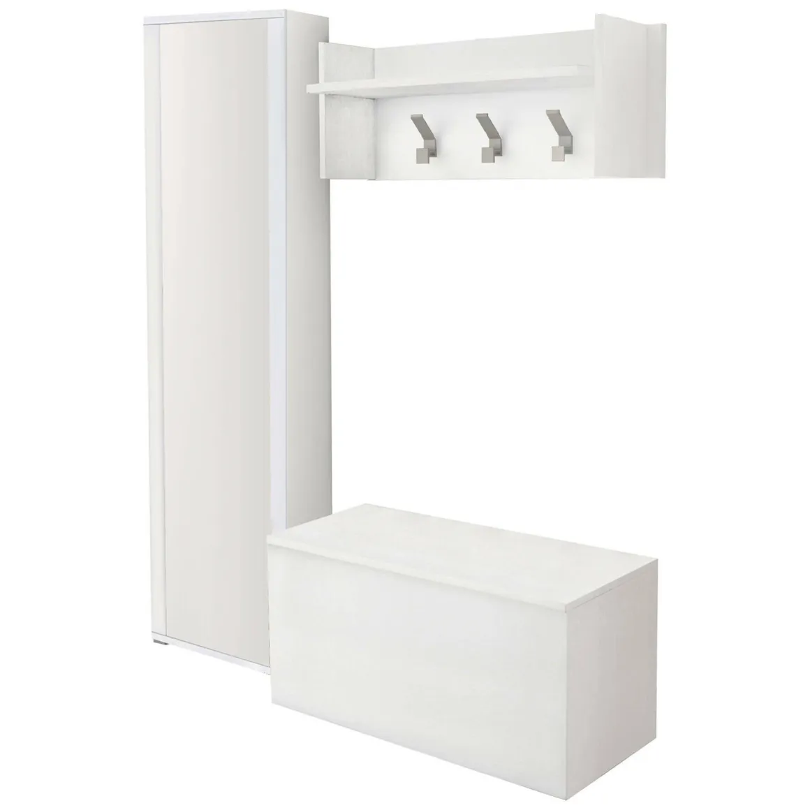 Mobile da ingresso sospeso 2 ante bianco 90x45h cm - Tanzanite