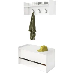 Mobili Da Ingresso|Ingresso > Dmora Mobile da ingresso sospeso con cassetto 90x46h cm - Actinolite Bianco