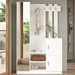 Mobile ingresso chic sospeso 2 ante bianco 113x180h cm - Fernand