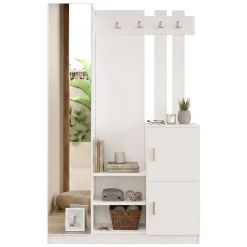 Mobile ingresso chic sospeso 2 ante bianco 113x180h cm - Fernand