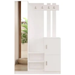 Mobile ingresso chic sospeso 2 ante bianco 113x180h cm - Fernand