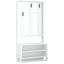 Mobile ingresso elegante da parete bianco 90x180h cm - Toraji