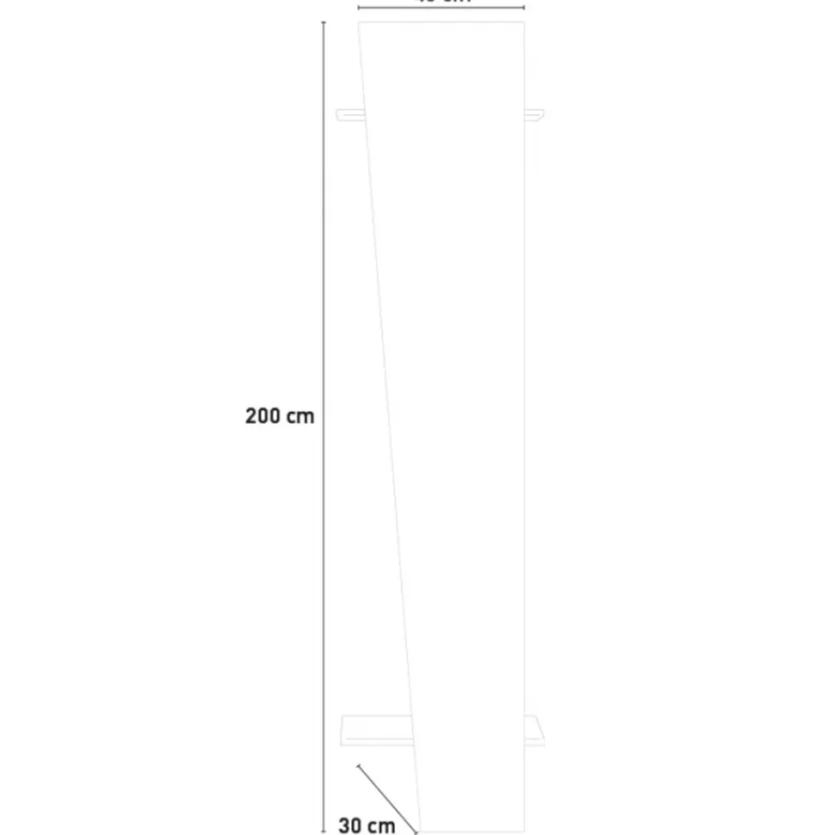 Mobili Da Ingresso|Ingresso > Dmora Mobile ingresso moderno da parete 50x200h cm - Allinko Bianco Lucido
