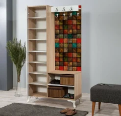 Mobile ingresso quercia e multicolore 100x190h cm - Sugilite