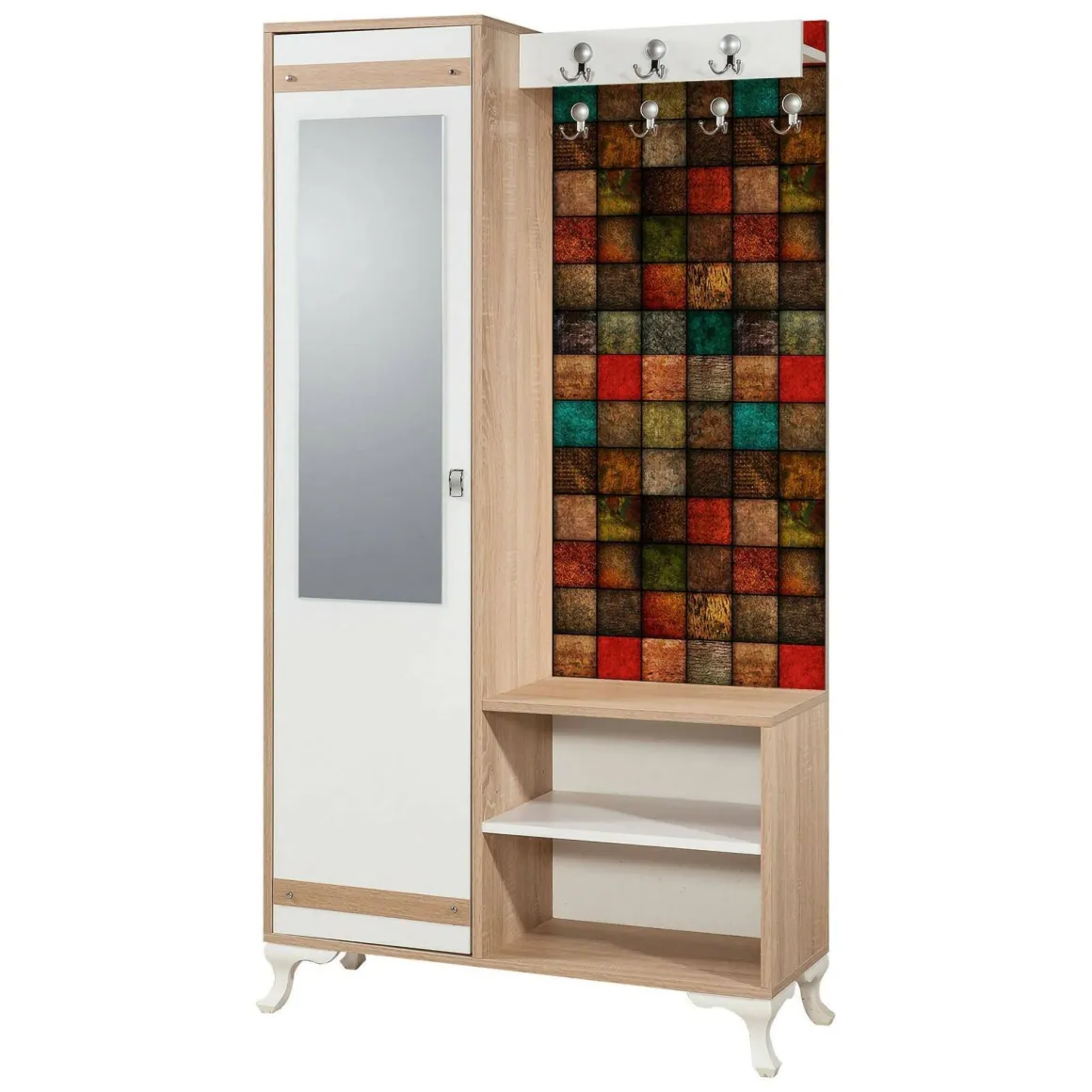 Mobile ingresso quercia e multicolore 100x190h cm - Sugilite