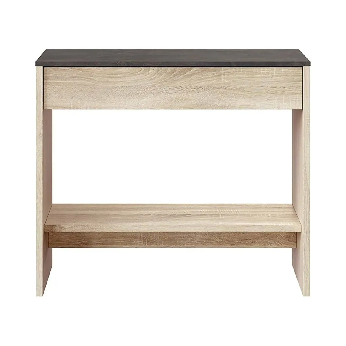 Mobile ingresso sospeso con cassetto rovere e noce 92x79h cm - Alwin