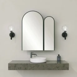 Bagno|Mobili Sottolavabo > Dmora Mobile lavabo 2 ante 50x12x45h cm - Paramaribo Nero