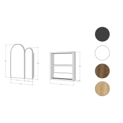 Bagno|Mobili Sottolavabo > Dmora Mobile lavabo 2 ante 50x12x45h cm - Paramaribo Nero
