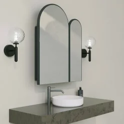 Bagno|Mobili Sottolavabo > Dmora Mobile lavabo 2 ante 50x12x45h cm - Paramaribo Nero