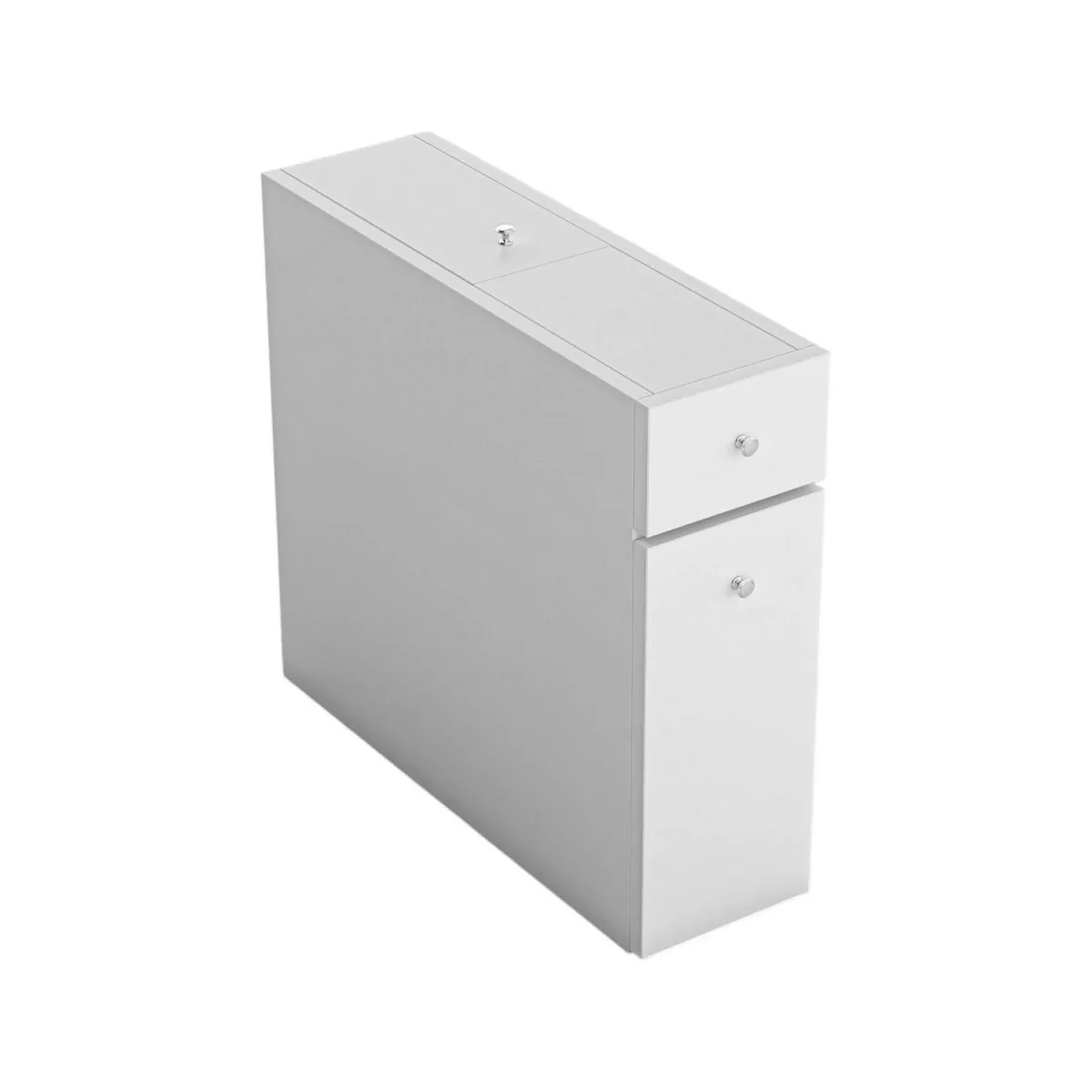 Bagno|Mobili Sottolavabo > Dmora Mobile lavabo 2 cassetti 20x60x55h cm - Isidora Bianco