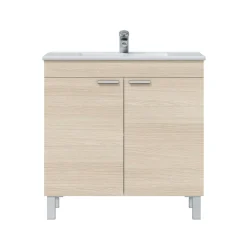 Mobile lavandino 2 ante 80x45x80h cm rovere - Florante