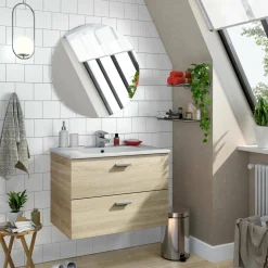 Mobile lavandino 2 cassetti 70x45x50h cm rovere - Tico