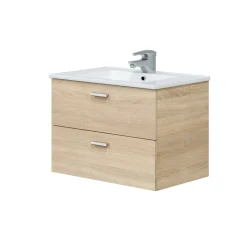 Mobile lavandino 2 cassetti 70x45x50h cm rovere - Tico