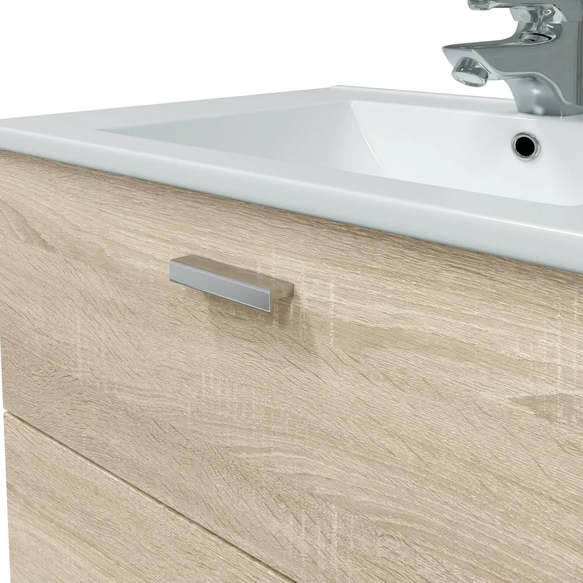 Mobile lavandino 2 cassetti 70x45x50h cm rovere - Tico
