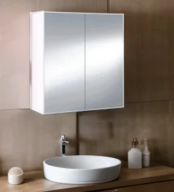 Cucina|Mobili Pensili > Dmora Mobile pensile 2 ante 60x65h cm - Andaluso Bianco Lucido