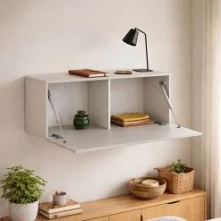 Mensola Bagno|Mobili Pensili > Dmora Mobile Pensile Beige Modulabile un Ripiano 100x40h cm, Un'anta - Pimonte Beige Cashmere