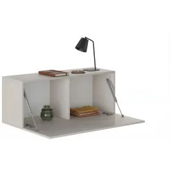 Mensola Bagno|Mobili Pensili > Dmora Mobile Pensile Beige Modulabile un Ripiano 100x40h cm, Un'anta - Pimonte Beige Cashmere