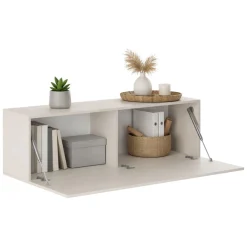 Mobile Pensile Beige Modulabile un Ripiano 150x40h cm, Un'anta - Laghetto