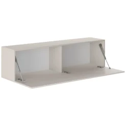 Mobile Pensile Beige Modulabile un Ripiano 150x40h cm, Un'anta - Laghetto