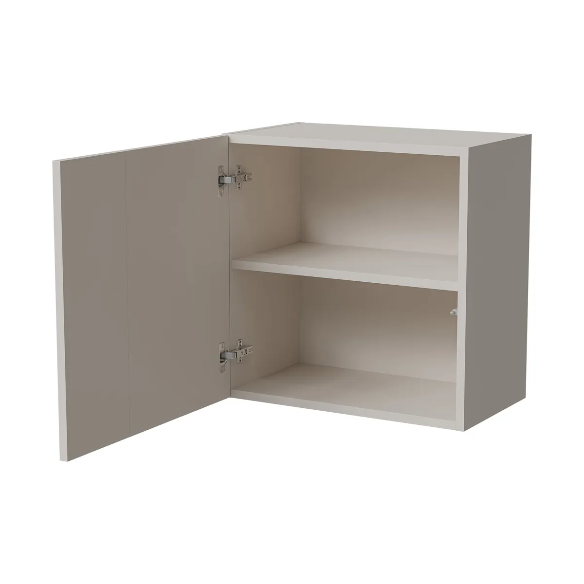 Mobili Pensili > Dmora Mobile Pensile un Ripiano Modulabile 49.9x50h cm, Apertura Push Pull - Fonteno Beige