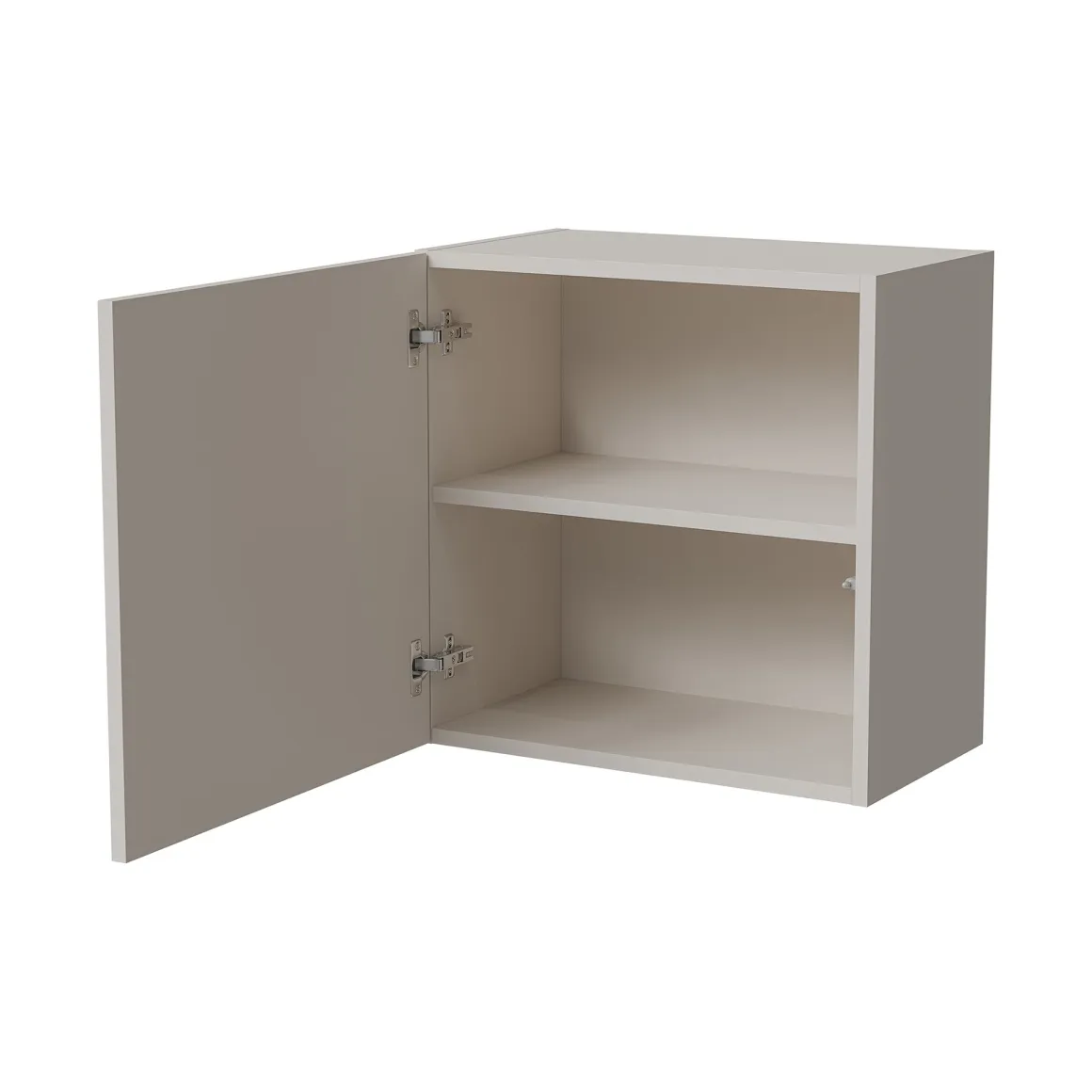 Mobile Pensile Beige un Ripiano Modulabile 49.9x50h cm, Apertura Push Pull - Sparone