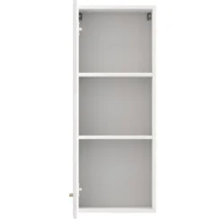 Mobili Pensili > Dmora Mobile Pensile Bianco Opaco Marrone Rovere 2 Ripiani Un'anta 39x96h cm, 3 Vani - Fresis Marrone Rovere, Bianco Opaco