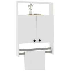 Mensola Bagno|Mobili Pensili > Dmora Mobile Pensile 2 Ripiani Un'anta 30x71h cm, 3 Vani - Tarano Bianco