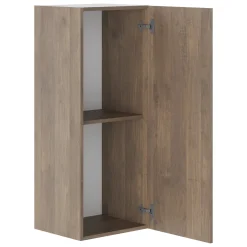 Mensola Bagno|Mobili Pensili > Dmora Mobile Pensile Modulabile un Ripiano 150x40h cm, Un'anta - Laghetto Marrone Noce