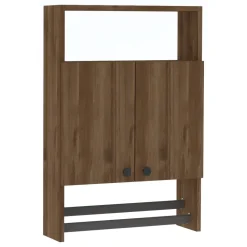 Mensola Bagno|Mobili Pensili > Dmora Mobile Pensile 2 Ripiani Apertura Battente 60x87h cm, 2 Ante - Tanagro Marrone Noce