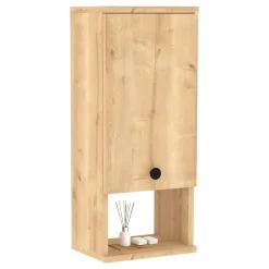 Mensola Bagno|Mobili Pensili > Dmora Mobile Pensile Marrone Rovere Bianco 4 Ante 2 Vani 120x47h cm, Apertura Battente - Rusco Bianco, Marrone Rovere
