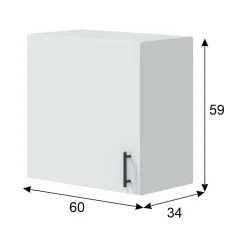 Mobile pensile modulabile 60x59h cm bianco - Thyra
