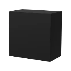 Mobile Pensile Nero Antracite un Ripiano Modulabile 49.9x50h cm, Apertura Push Pull - Sparone