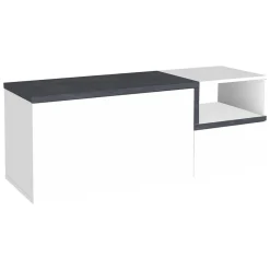 Mobile per ingresso 2 ante bianco lucido e ardesia 120x54h cm - Aska