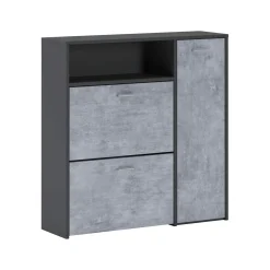Mobili Da Ingresso|Ingresso > Dmora Mobile per ingresso da parete ardesia 50x200h cm - Allinko Grigio Ardesia