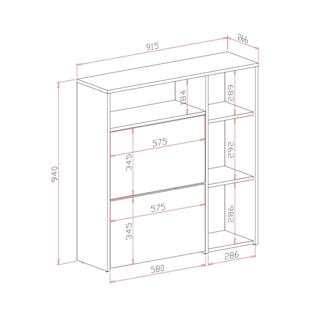 Mobili Da Ingresso|Ingresso > Dmora Mobile per ingresso da parete ardesia 50x200h cm - Allinko Grigio Ardesia