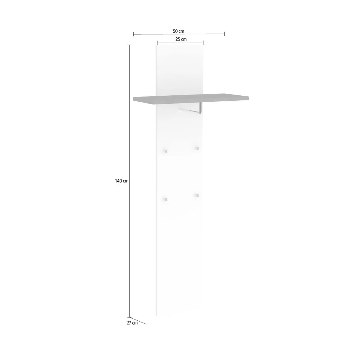 Mobili Da Ingresso|Ingresso > Dmora Mobile per ingresso sospeso bianco lucido e ardesia 120x100h cm - Mugello Grigio Ardesia, Bianco Lucido