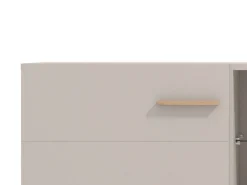 Mobile Porta tv Beige Marrone Rovere un Ripiano 2 Ante 154x41.5x50.5h cm, 4 Vani - Dosimo
