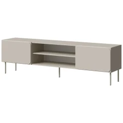 Mobili Porta Tv > Dmora Mobile Porta tv Beige un Ripiano 2 Ante 200x42x60h cm, 4 Vani - Mornago Beige Cashmere