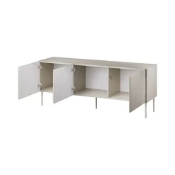 Mobile Porta tv Beige un Ripiano 3 Vani 150.5x42x60h cm, 3 Ante - Termoli